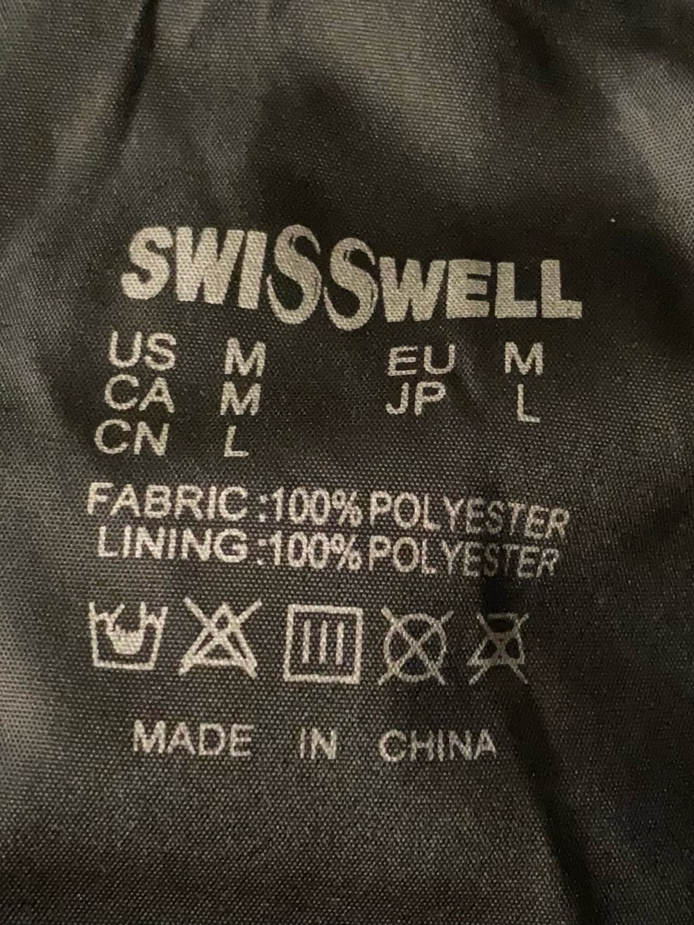 SWISSWELL Black Waterproof Hooded Jacket NWT - Picture 3 of 3